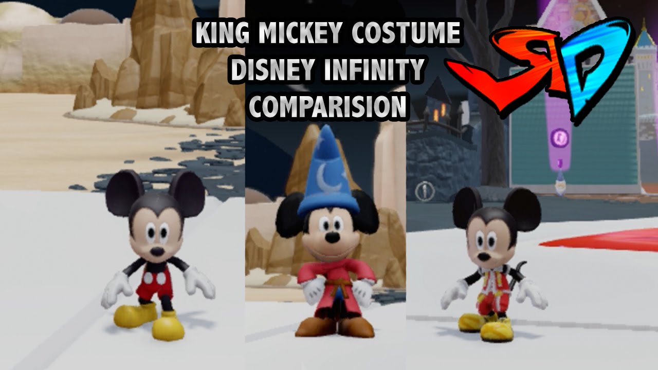 Disney Infinity King Mickey Comparision - YouTube