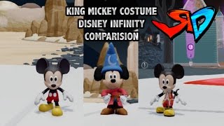 Disney Infinity King Mickey Comparision