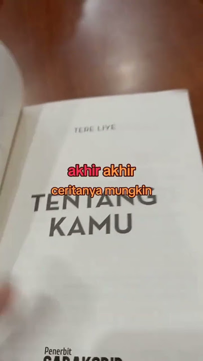 Review buku tentang Kamu karya Tere Liye. Buku novel hukum