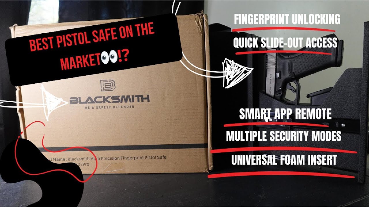 BLACKSMITH'S HIGH PRECISION FINGERPRINT PISTOL SAFE❗️