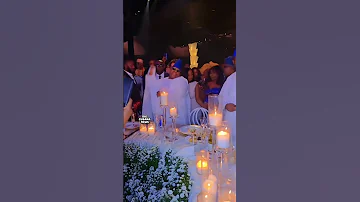 The Lady Seen Behind Dangote At Davido Chioma S Wedding Obicubana Obicubananews 