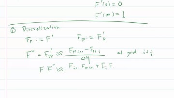 MIT Aerodynamics of Viscous Fluids: Discretization of the Blasius equation