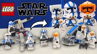 LEGO 501ST LEGION CLONE TROOPER VS. 332ND CLONE TROOPER COMPARISON (75345 vs 75359)