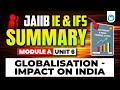 JAIIB IE and IFS Module A Unit 6 | Globalisation - Impact on India | JAIIB Online Classes Oliveboard