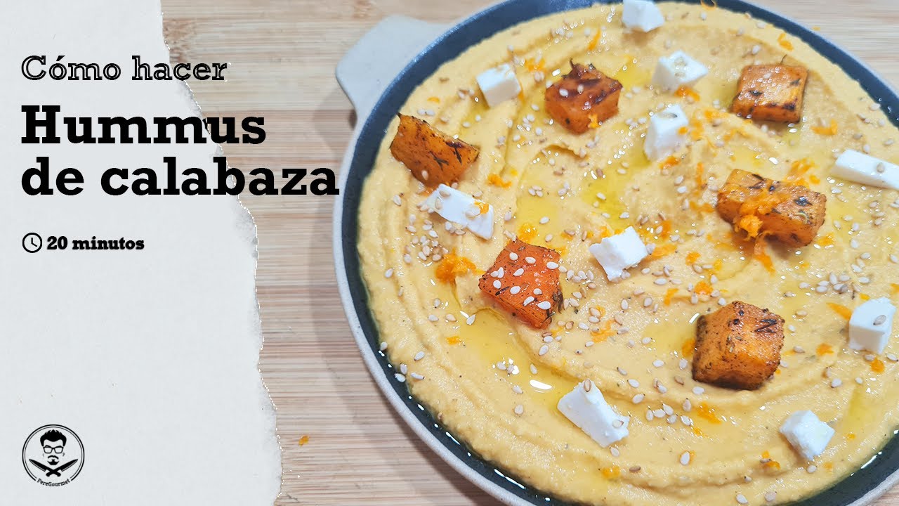 Receta HUMMUS de CALABAZA ASADA// ¿MEJOR QUE EL ORIGINAL?