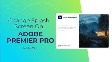 Change Splash Screen On Adobe Premier Pro | Session 1 | VEDA College | Animation College