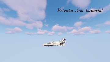 Small Private Jet Tutorial (Minecraft)