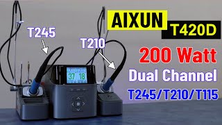2 in 1 #Soldering #Station: #AiXun #T420D for #Laboratory and #Professional #Repair 🛠💥