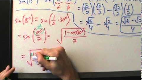 Trigonometry - Half-angle Formulas - Example 1