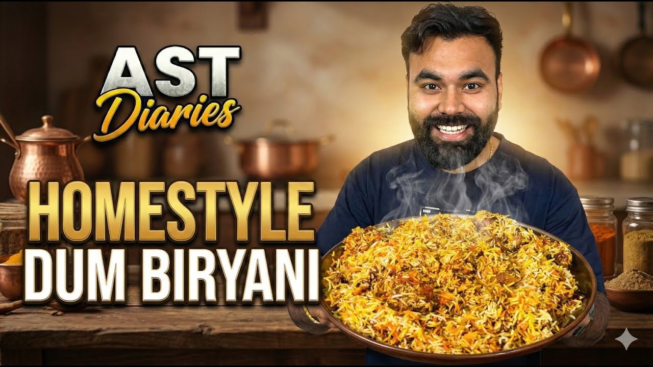 The EASIEST Home Style Chicken Dum Biryani Recipe You Can Make | AST Diaries