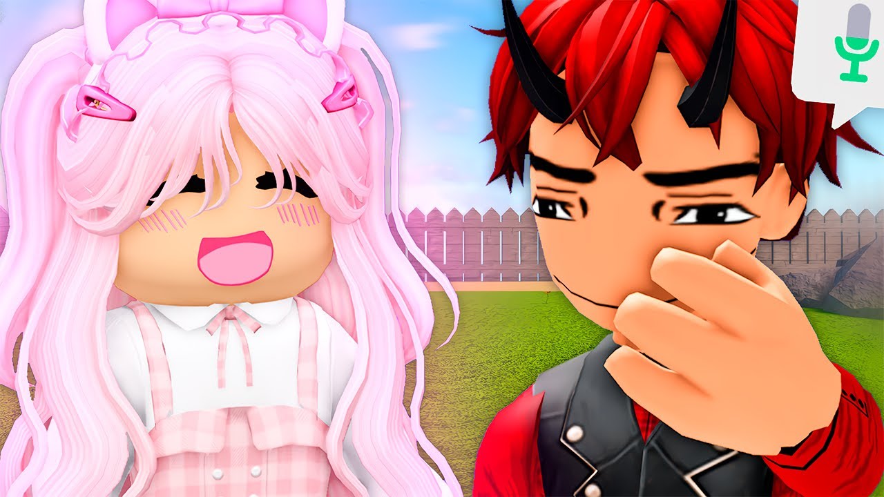 encontrei a garota mais fofa do chat de voz do roblox