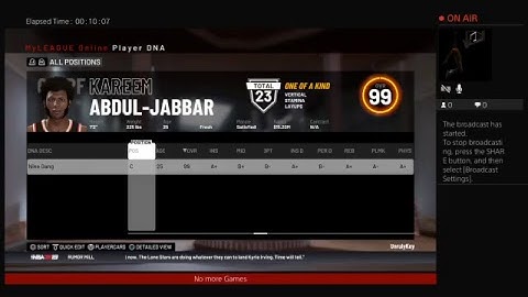 Exporting player Dna