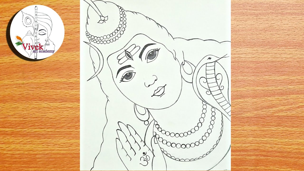 How To Draw Lord Shiva || Mahadev Drawing Easy || Mahashivratri Drawing ||  Bholenath Pencil Drawing - YouTube | Art drawings, Beautiful drawings, Easy  drawings