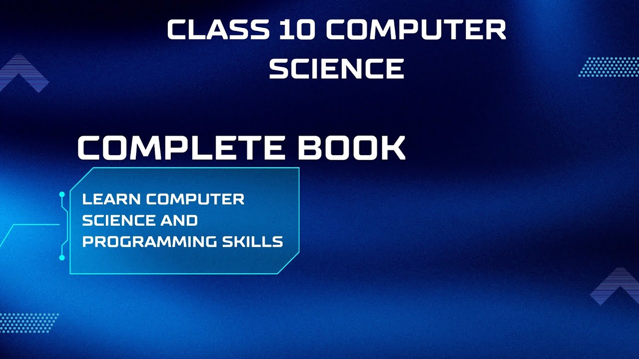 Class 10 computer science complete course - YouTube
