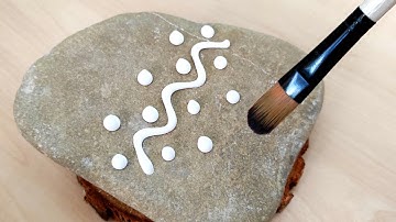 Autumn Forest Painting Tutorial Step by Step🍁😍/ Relaxing Acrylic Painting on Stone