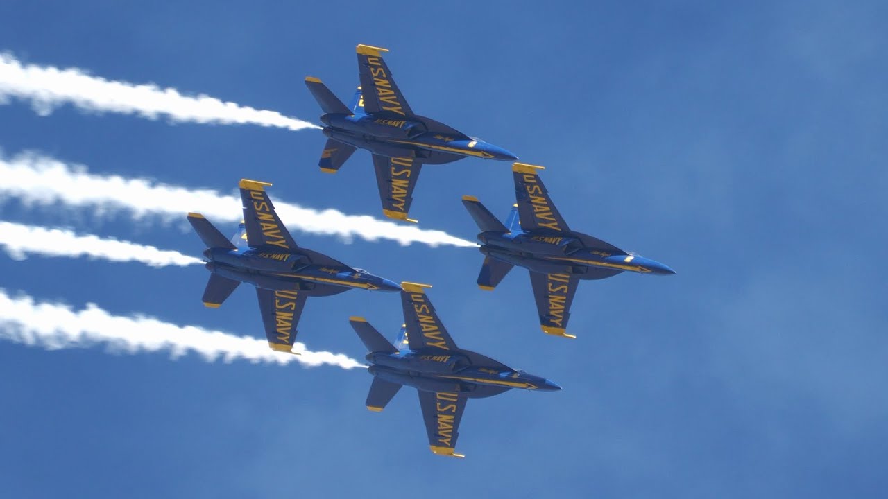 Blue Angels at Minden-Tahoe Nevada Air Show. Sunday. 2022. 4K 60fps. F/A-18 Super Hornet.