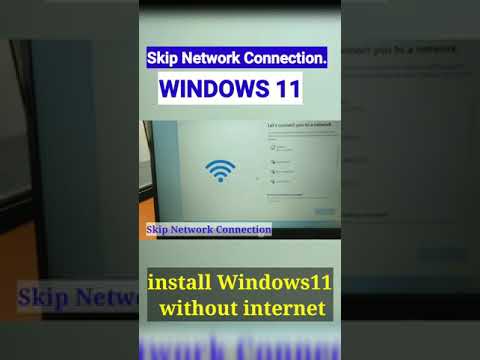 Bypass network connection during windows 11 installation. skip network connection windows 11 