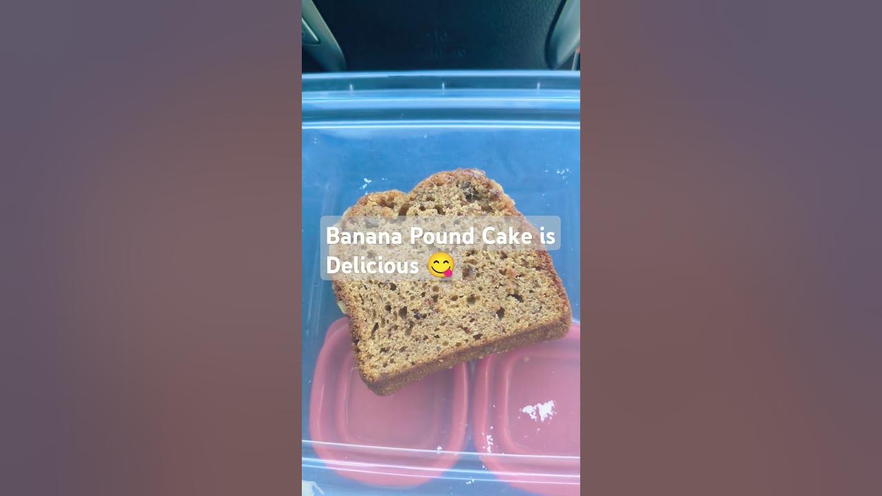 Banana Pound Cake is Delicious 😋#cakerecipe #food #diabetes #foodie #poundcake #lunchbox #lunchtime
