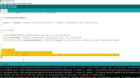 Encender led con Pulsador en Arduino simulado en Proteus