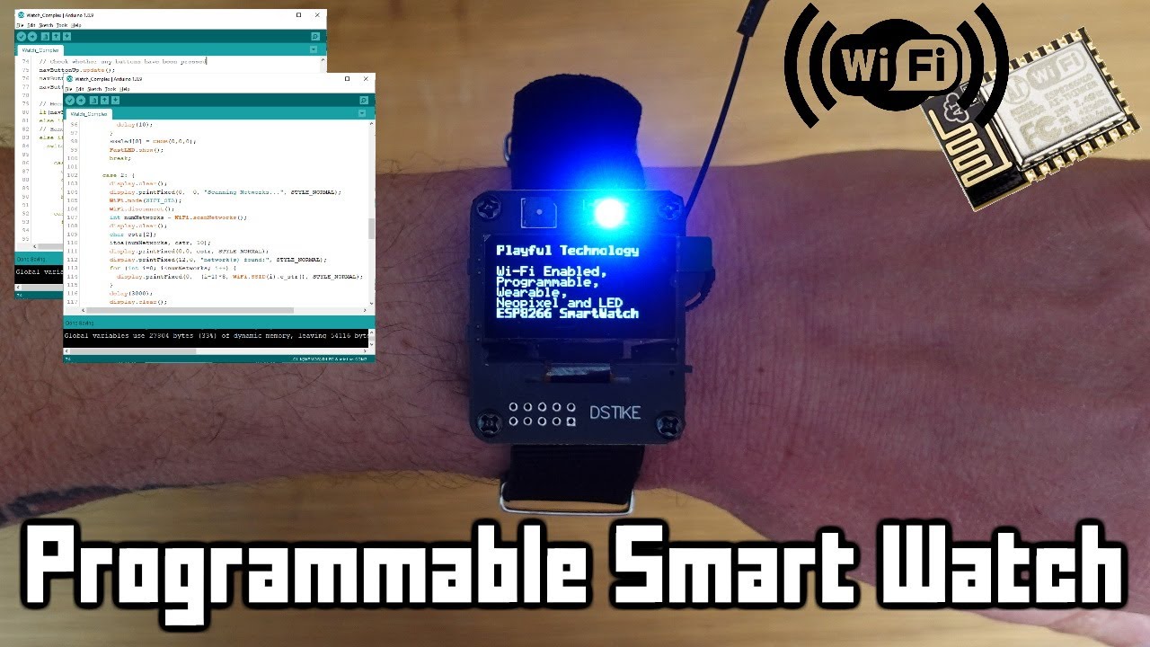 Programming a DSTIKE ESP8266 Smart Watch with Arduino IDE 