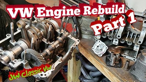 How to Rebuild a VW Air-Cooled Engine "PART 1" Engine Tear down and Inspection | JW Classic VW