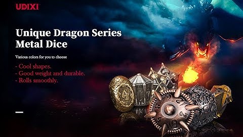 Dice of the Day: UDIXI Metal DND Dice Set,