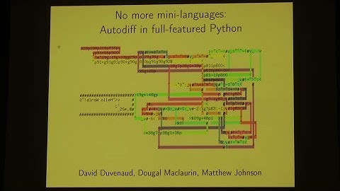 David Duvenaud – No more mini-languages: The power of autodiffing full-featured Python
