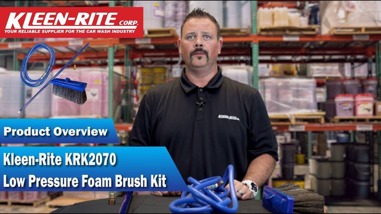 Car Wash Foam Brush Kit KleenRite YouTube