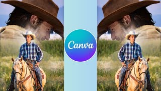 How to Blend Images in Canva - Easy Double Exposure Tutorial! 🌟
