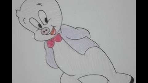 How to Draw Porky Pig - Easy Drawing - Tutorials - Arts for Kids .