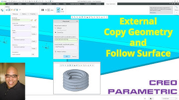 Creo Parametric - Sheetmetal - External Copy Geometry - Follow Surface Option