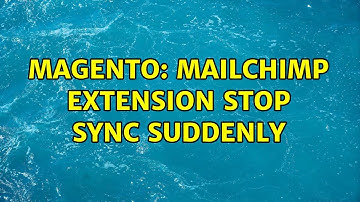 Magento: MailChimp Extension stop sync suddenly