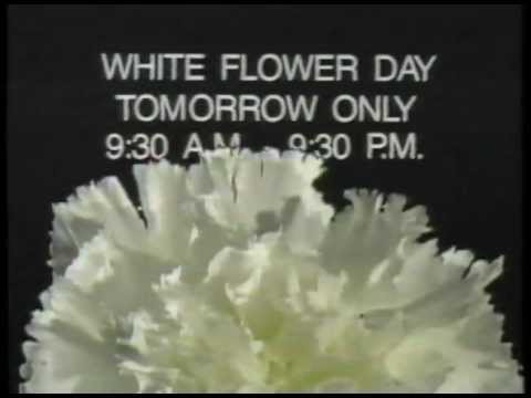Macy&#39;s White Flower Day Sale 1984 - YouTube