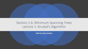 Math for Liberal Studies - Lecture 1.6.1 Kruskal