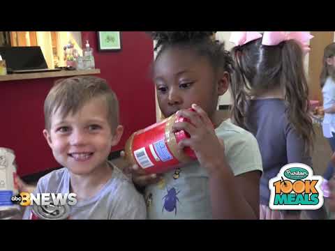 Puritan Cleaners 100K Meals 2019 visits Open Arms Christian Child Development Center