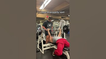 How to properly spot on bench #shorts