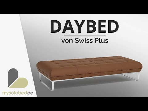 Vorschau: DAYBED Einzelliege mit Lattenrost von Swiss Plus - mysofabed.de