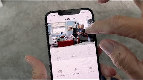 How to use touch screen to rotate and adjust Mubview Security Camera on iPhone