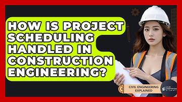 How Is Project Scheduling Handled In Construction Engineering? - Civil Engineering Explained