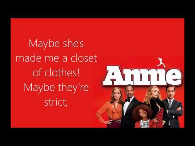 Maybe Lyrics (Annie 2014) class=