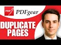 How To Duplicate A Page In PDFgear
