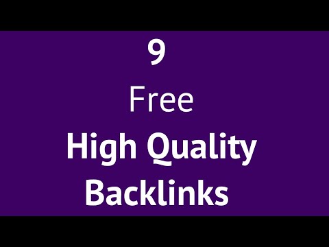 Free Backlinks Sites