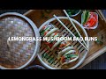 FLUFFY Vegan Steamed Lemongrass Mushroom Bao