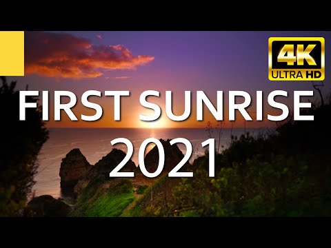 The First Sunrise of the year 2021 ★ Happy New Year ★ 4K Nature Relaxation Video