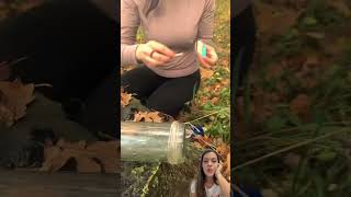 She works SOLO in the WILD? camping bushcraft lantern girl solo
