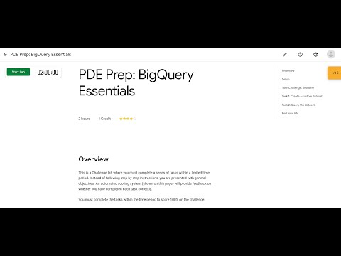 PDE Prep: BigQuery Essentials