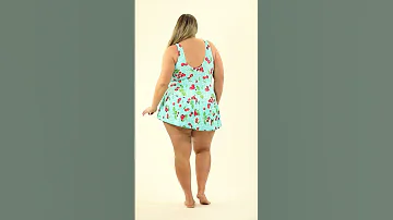 Sporti Plus Size Summer Picnic Swim Dress SwimOutlet Com 