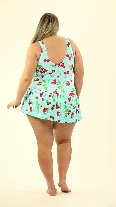 Sporti Plus Size Summer Picnic Swim Dress | SwimOutlet.com