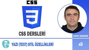 CSS ve HTML DERSLERİ | YAZI (TEXT) STİL ÖZELLİKLERİ