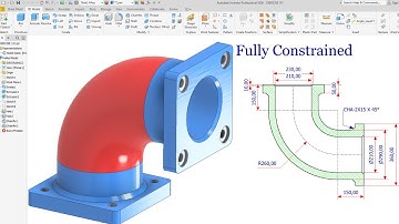 Autodesk Inventor Create Pipe With Flange EXERCISE 131